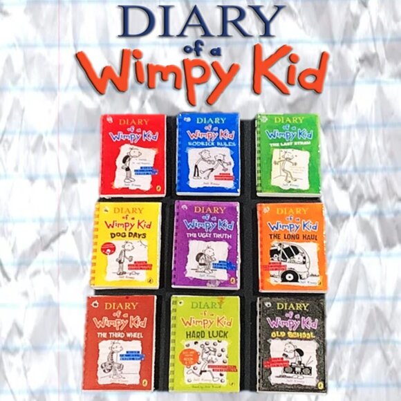 Diary of a Wimpy Kid Other - Diary of a Wimpy Kid Mini Book Keychain Replicas — Collectible Cover Charms